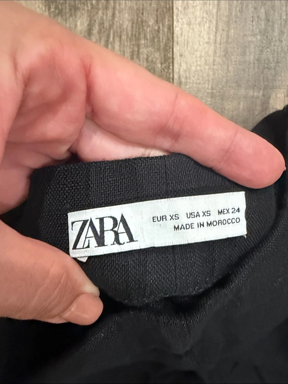 🎉Zara Black Wide Leg Pull-On Trousers